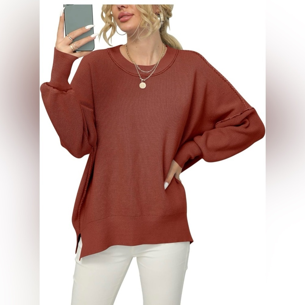 NWT ANRABESS Women Crewneck Batwing Sleeve - Size: Medium